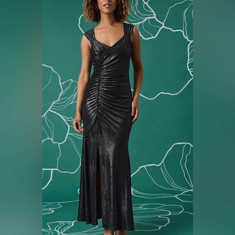 Maggy London Black Maxi Dress - Picture 3 of 8